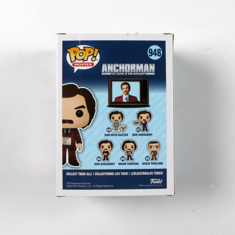 Will Ferrell Signed Funko Pop 948 "Ron Burgundy" Anchorman Autograph Beckett COA