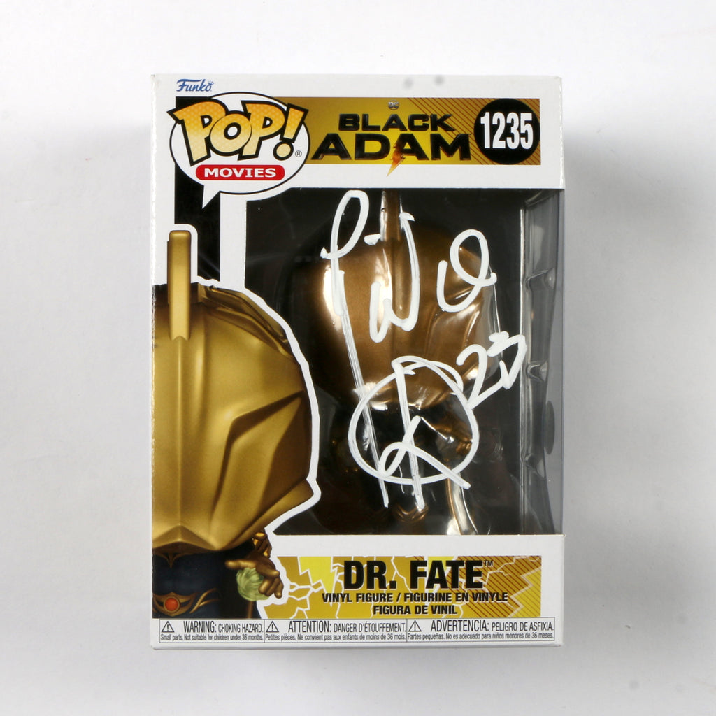 Pierce Brosnan Signed Funko Pop 1235 Black Adam 'Dr. Fate' Pierce Brosnan Autograph Beckett COA