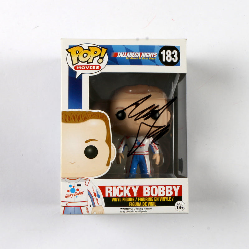 Will Ferrell Signed Funko Pop 183 Ricky Bobby "Talladega Nights" Autograph Beckett COA