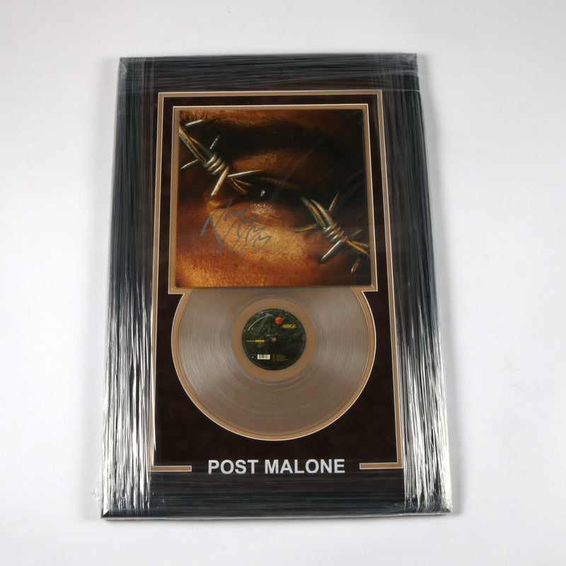 Post Malone Signed Beerbongs and Bentleys Vinyl Album Cover Framed