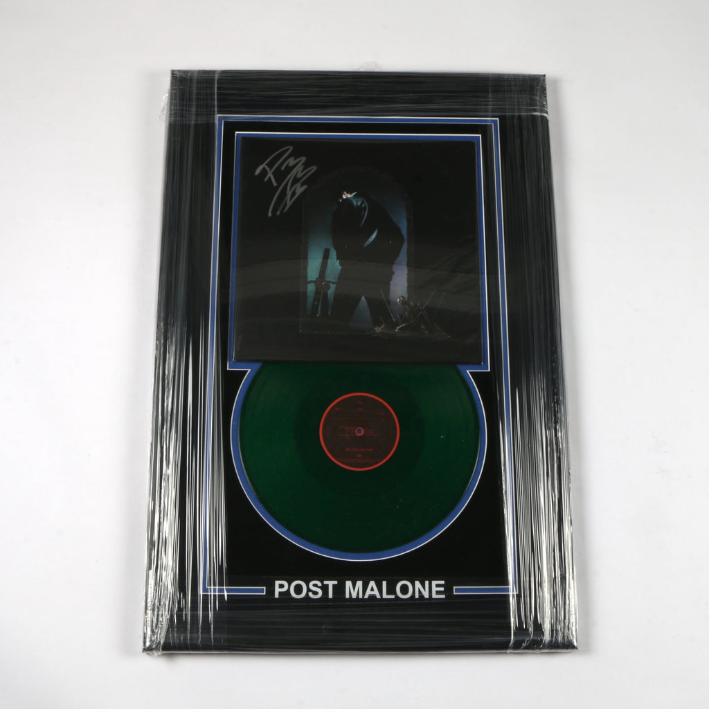 Post Malone Signed Hollywood is Bleeding Vinyl Album Cover Framed