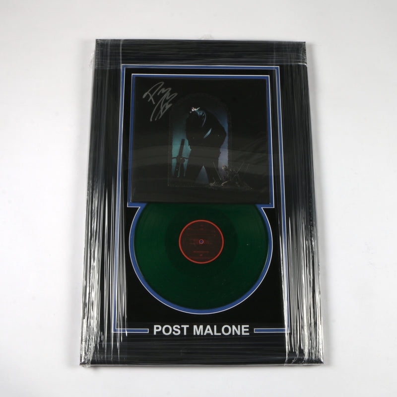 Post Malone Signed Hollywood is Bleeding Vinyl Album Cover Framed