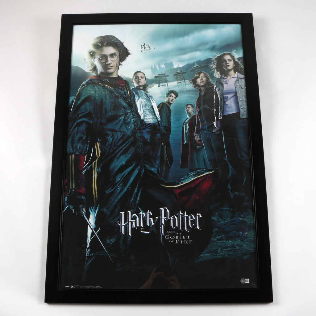 Daniel Radcliffe Signed Harry Potter "The Goblet of Fire" Poster Framed Movie Poster- COA Beckett