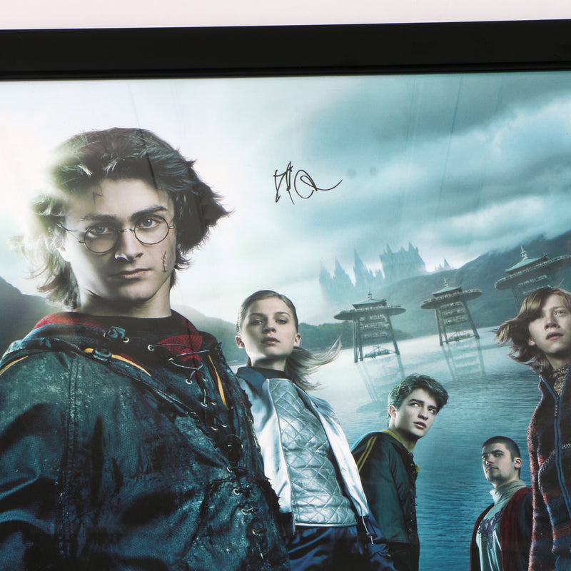 Daniel Radcliffe Signed Harry Potter "The Goblet of Fire" Poster Framed Movie Poster- COA Beckett