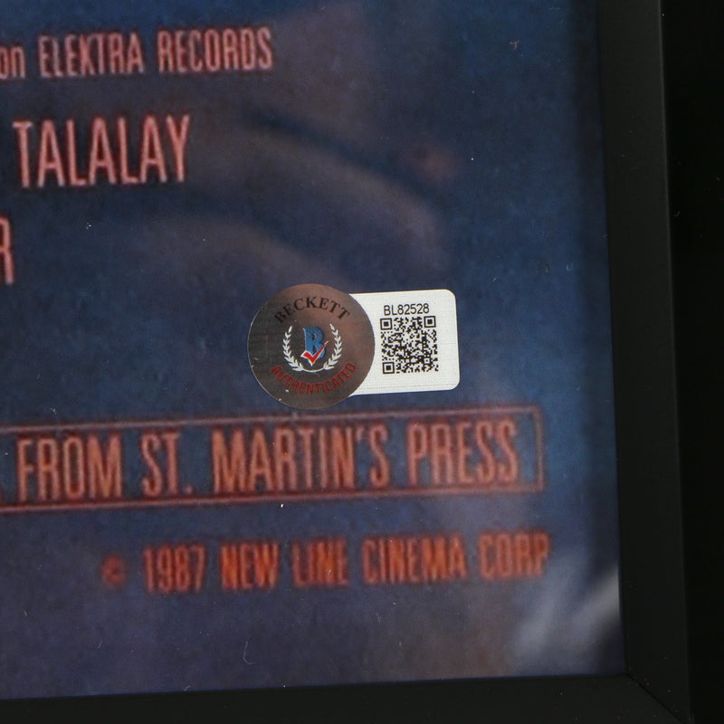 Robert England Signed "Nightmare on Elm Street 3" Movie Poster Framed -Beckett COA