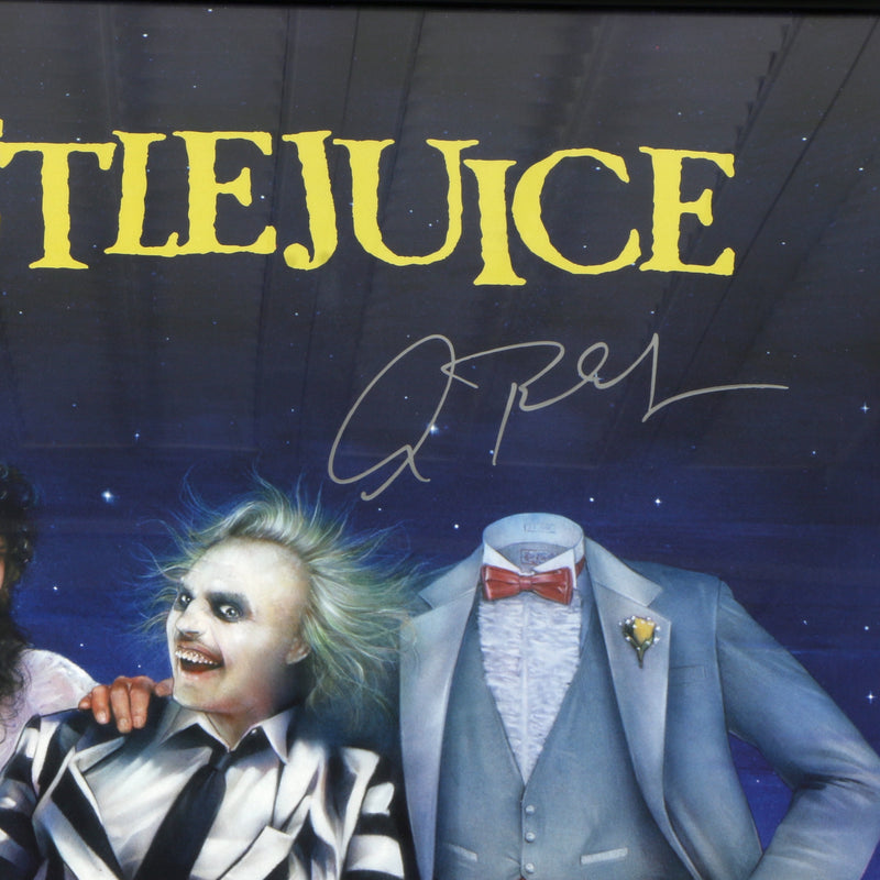 Alec Baldwin Signed "Beetlejuice" Movie Poster - Framed 24x36 - Beckett COA