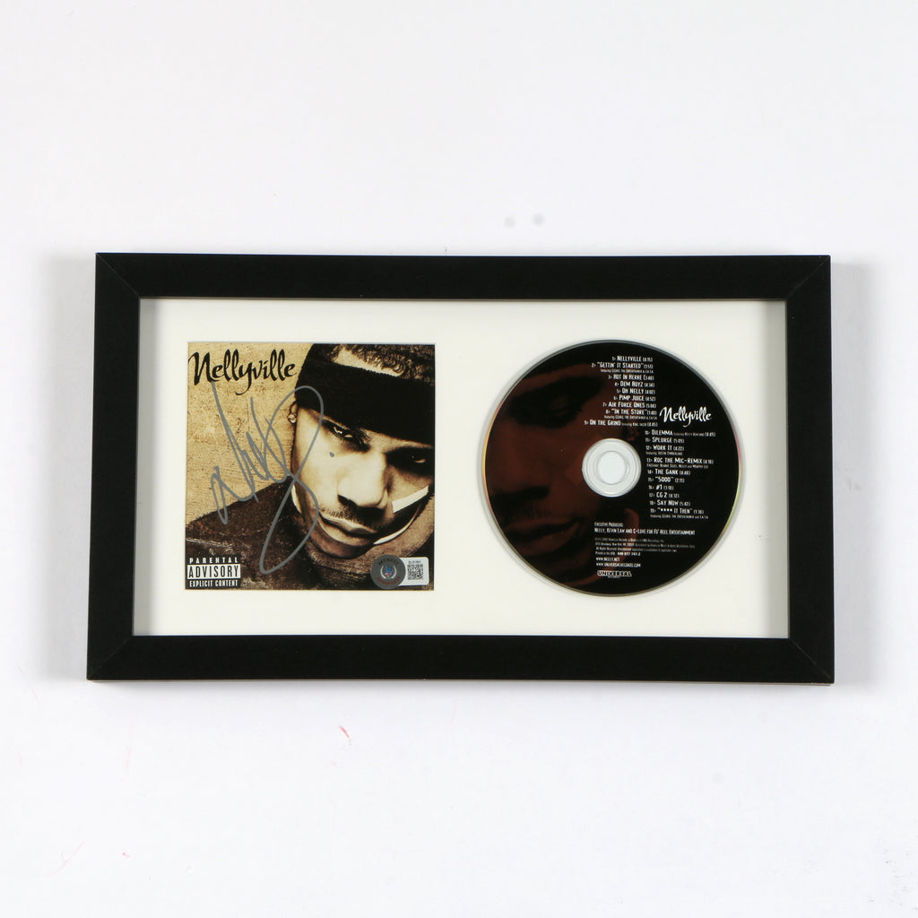 Nelly Autographed CD Cover "Nellyville" Framed Beckett BAS COA