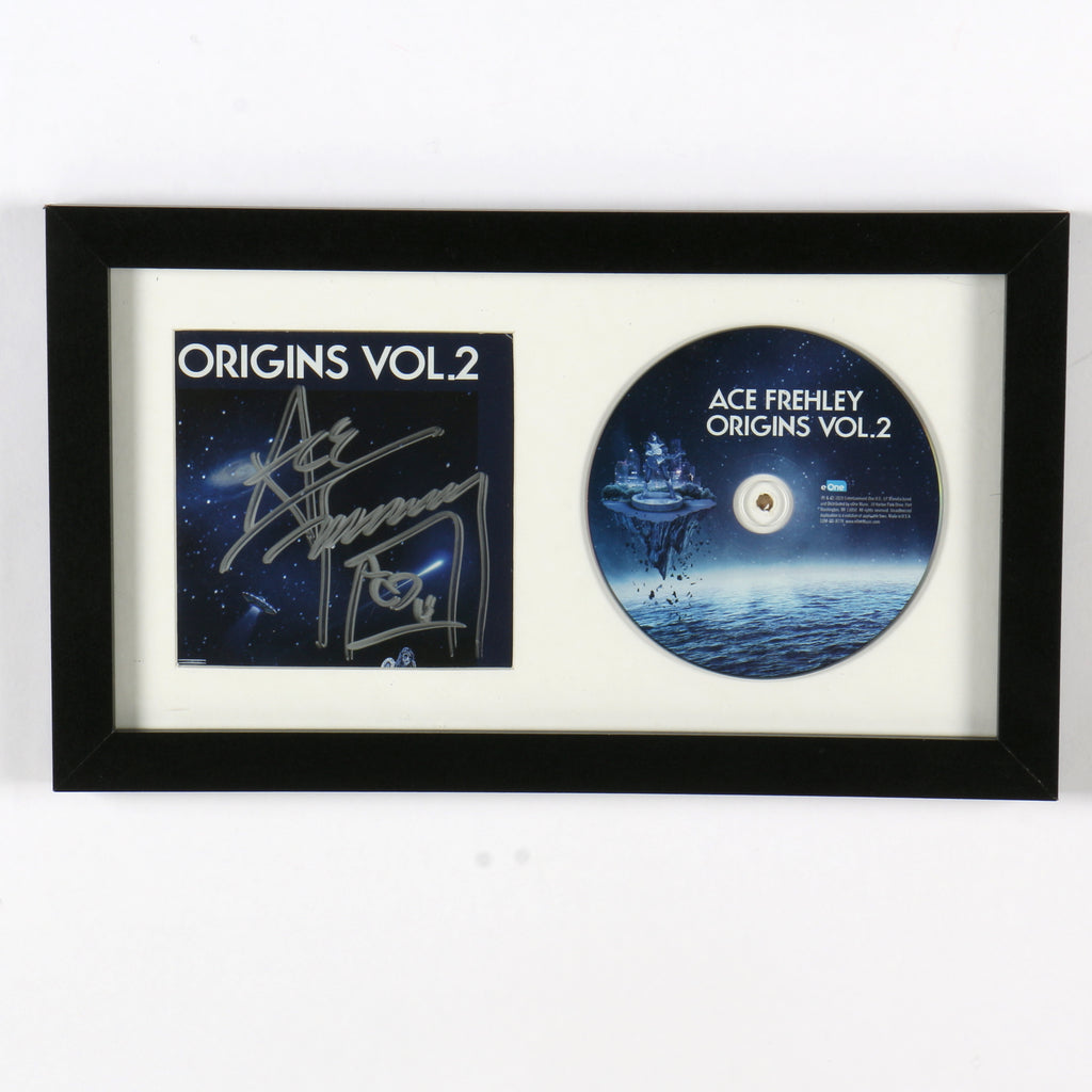 Ace Frehley Signed "Origins Vol 2" CD - Framed Horizontal Display - Beckett COA