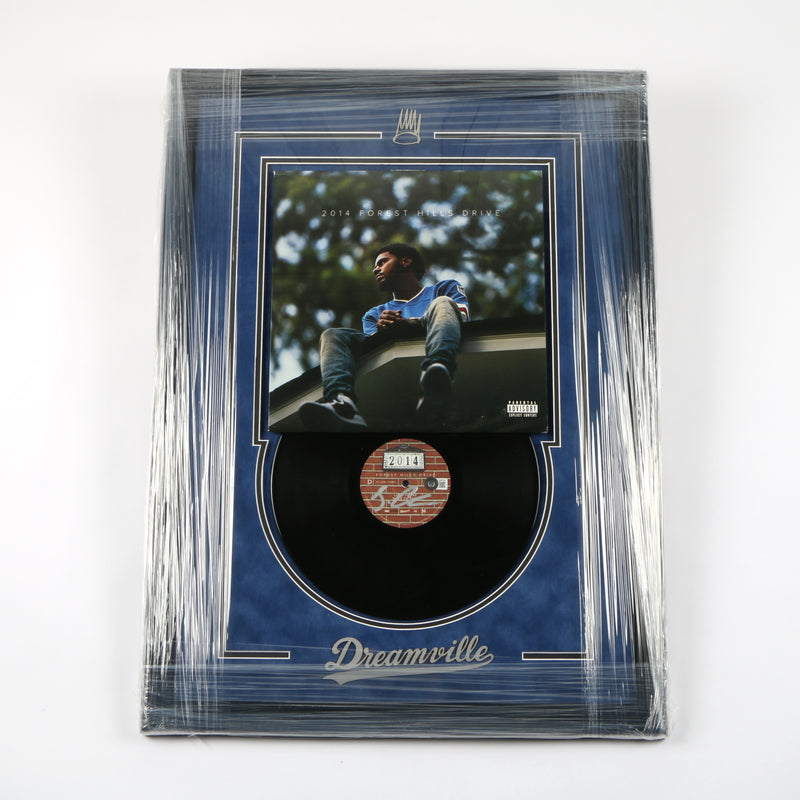 J. Cole Signed Vinyl Cover Framed "2014 Forest Hills Drive" - COA Beckett