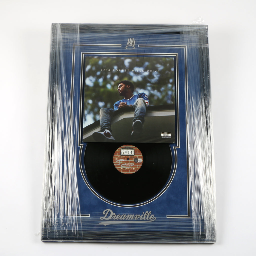 J. Cole Signed Vinyl Cover Framed "2014 Forest Hills Drive" - COA Beckett