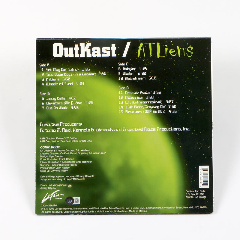 Outkast Big Boi Signed Autographed Vinyl Cover ATLliens Beckett BAS COA