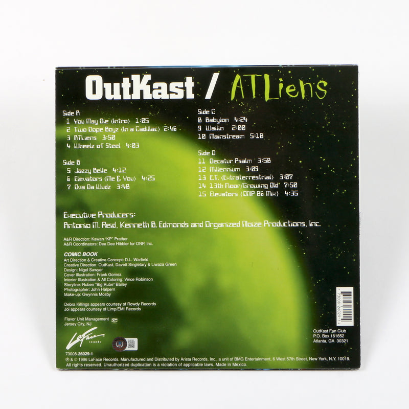 Outkast Big Boi Signed Autographed Vinyl Cover ATLliens Beckett BAS COA