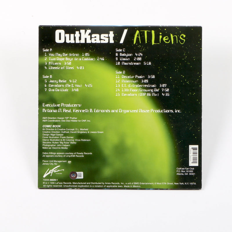 Outkast Big Boi Signed Autographed Vinyl Cover ATLliens Beckett BAS COA