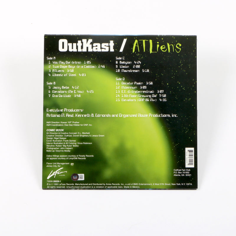 Outkast Big Boi Signed Autographed Vinyl Cover ATLliens Beckett BAS COA