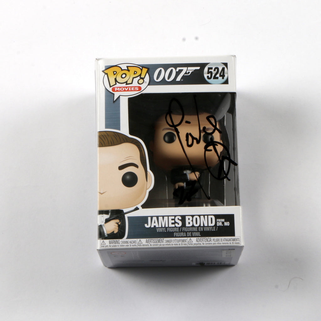 Pierce Brosnan Signed Funko Pop 693 Goldeneye 'James Bond' Pierce Brosnan Autograph Beckett COA
