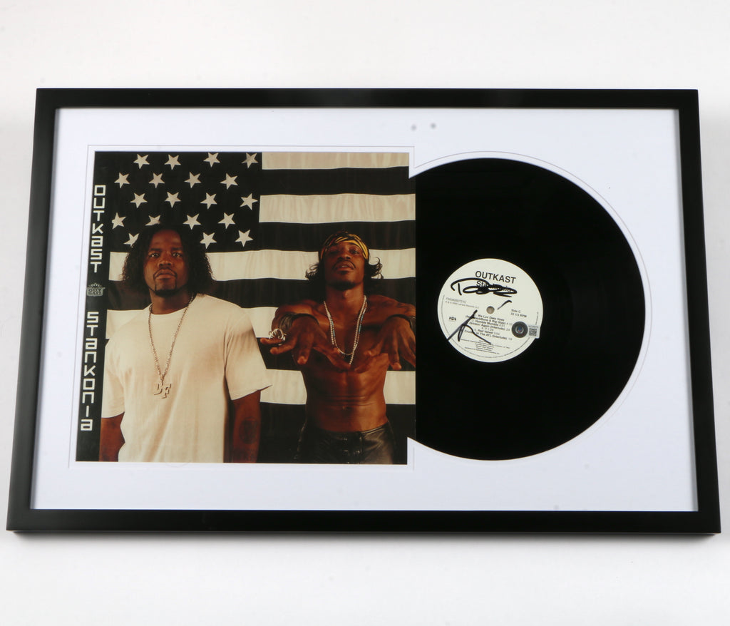 Andre 3000 & Big Boi Outcast Signed Stankonia Vinyl Framed Display- Autographed with Beckett BAS COA