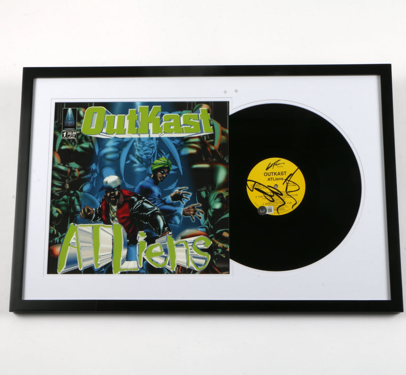 Andre 3000 & Big Boi Outkast Signed "ATLiens" Vinyl Framed Display- Beckett BAS COA