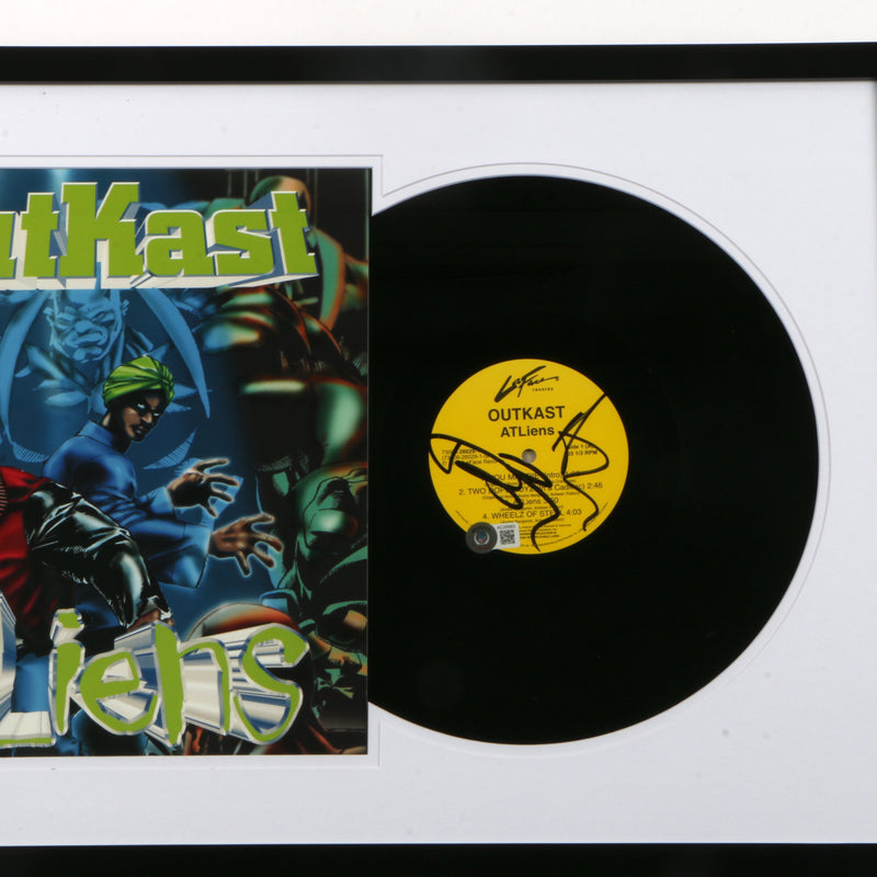 Andre 3000 & Big Boi Outkast Signed "ATLiens" Vinyl Framed Display- Beckett BAS COA