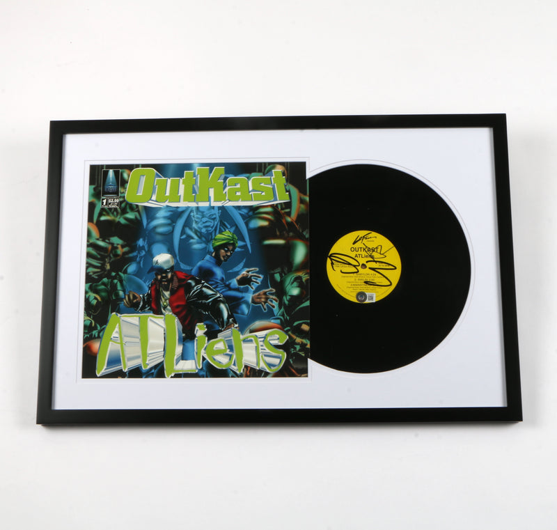 Andre 3000 & Big Boi Outkast Signed "ATLiens" Vinyl Framed Display- Beckett BAS COA