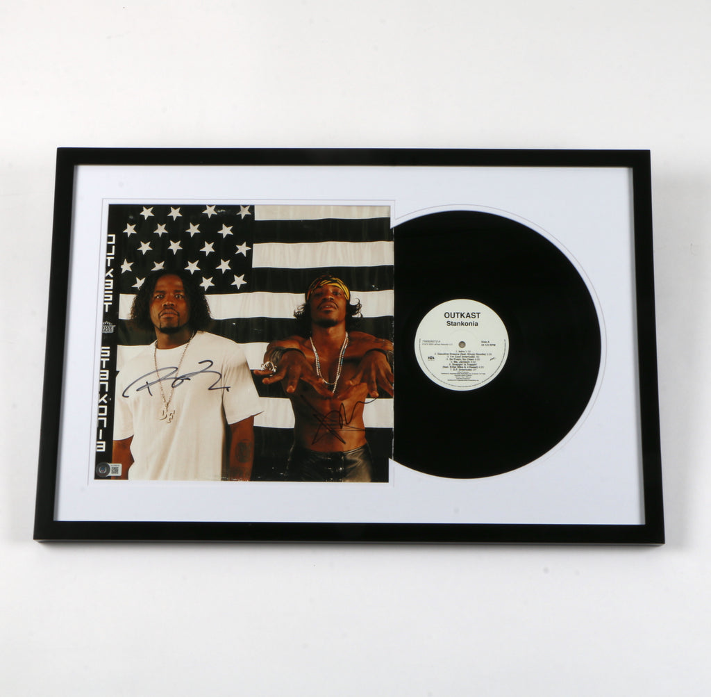 Andre 3000 & Big Boi Outcast Signed Stankonia Vinyl Cover - Autographed with Beckett BAS COA