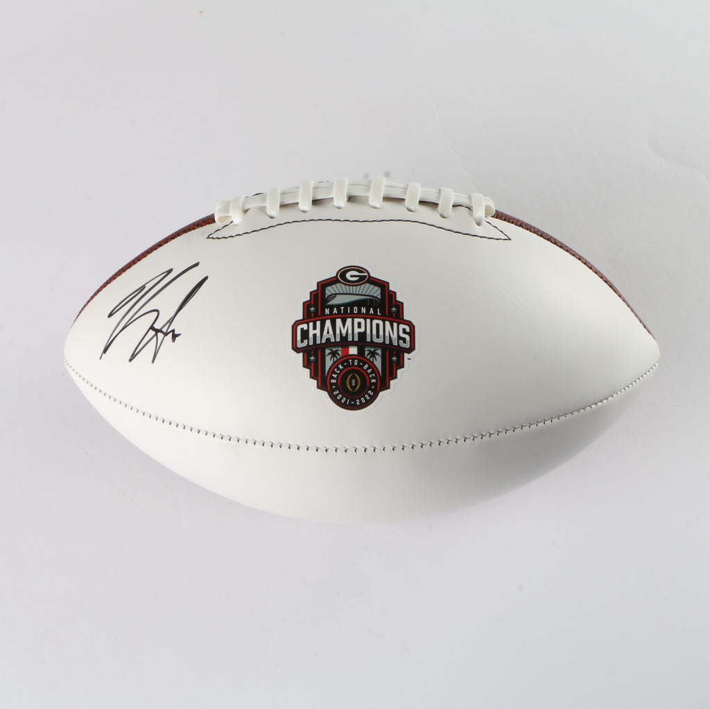 Kirby Smart Signed National Championship Football - Beckett COA