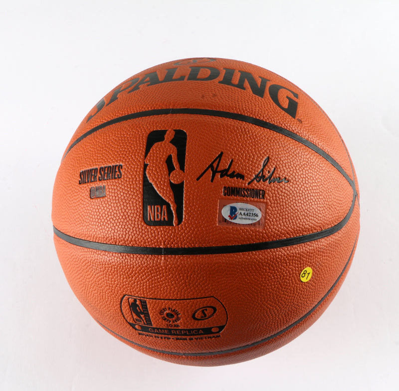Ernie Johnson Jr. Signed Basketball Atlanta Hawks Beckett COA