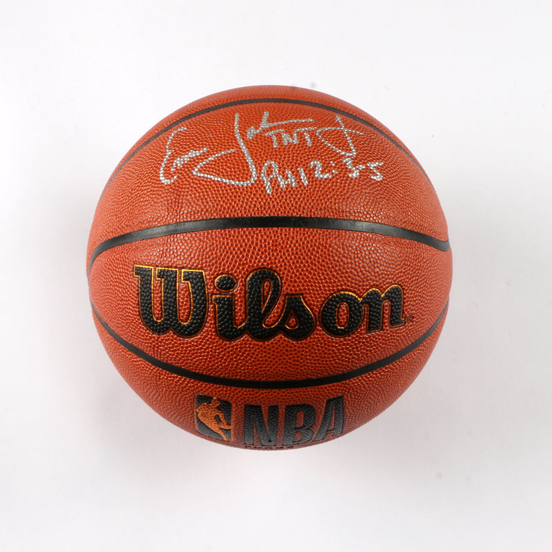 Ernie Johnson Jr. Signed Basketball Atlanta Hawks Beckett COA