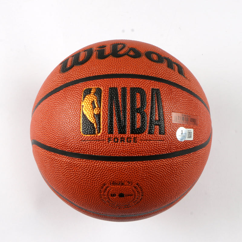 Ernie Johnson Jr. Signed Basketball Atlanta Hawks Beckett COA