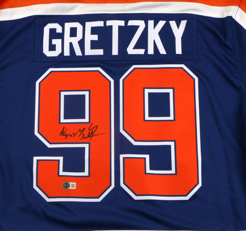 Wayne Gretzky Signed Jersey Edmonton Oilers Beckett COA