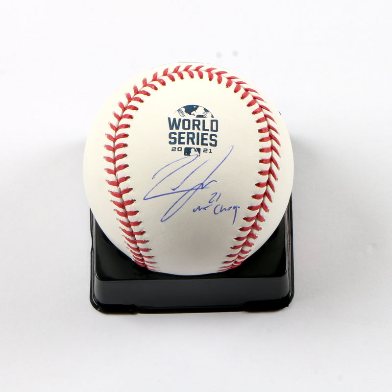Luke Jackson Signed Baseball Inscribed "21 WS Champs" - Beckett COA