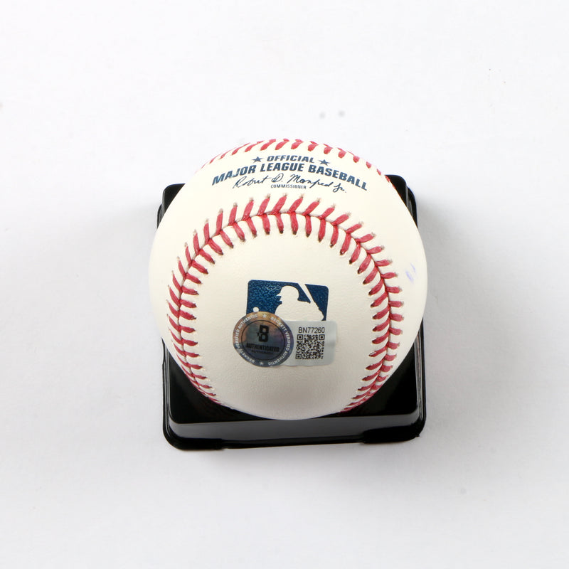 Luke Jackson Signed Baseball - Beckett COA