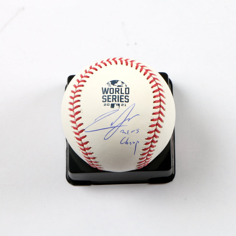 Luke Jackson Signed Baseball Inscribed "21 WS Champs" - Beckett COA