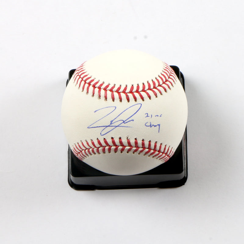 Luke Jackson Signed Baseball Inscribed "21 WS Champs" - Beckett COA