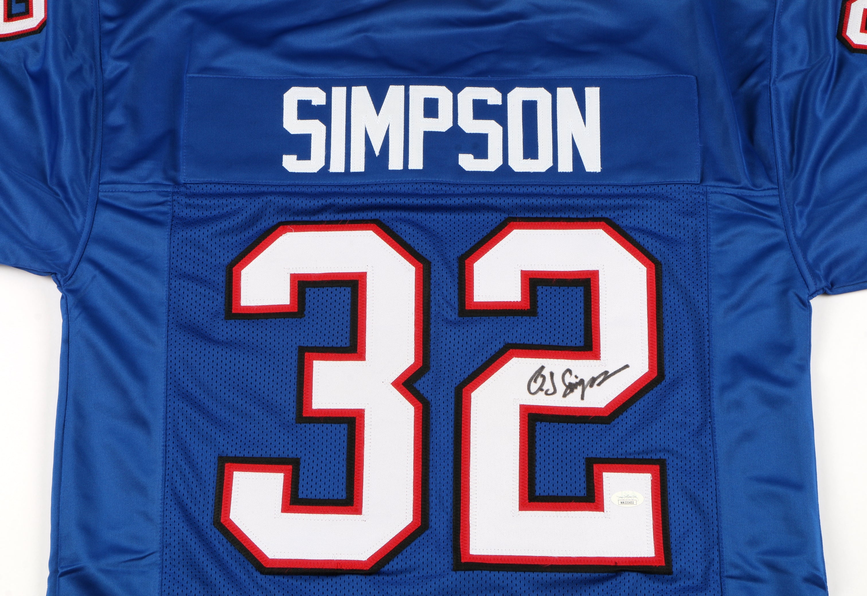 O.J. Simpson Buffalo Bills Signed Jersey Featuring Stats Stitched