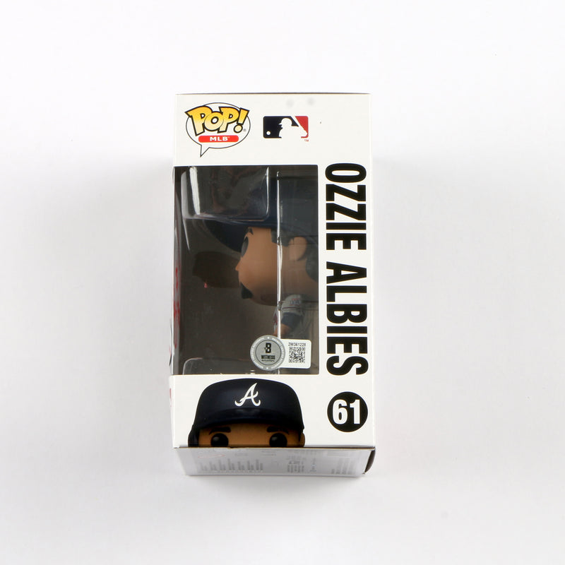Ozzie Albies Signed Funko Pop 2021 WS Champs Atlanta Braves Beckett