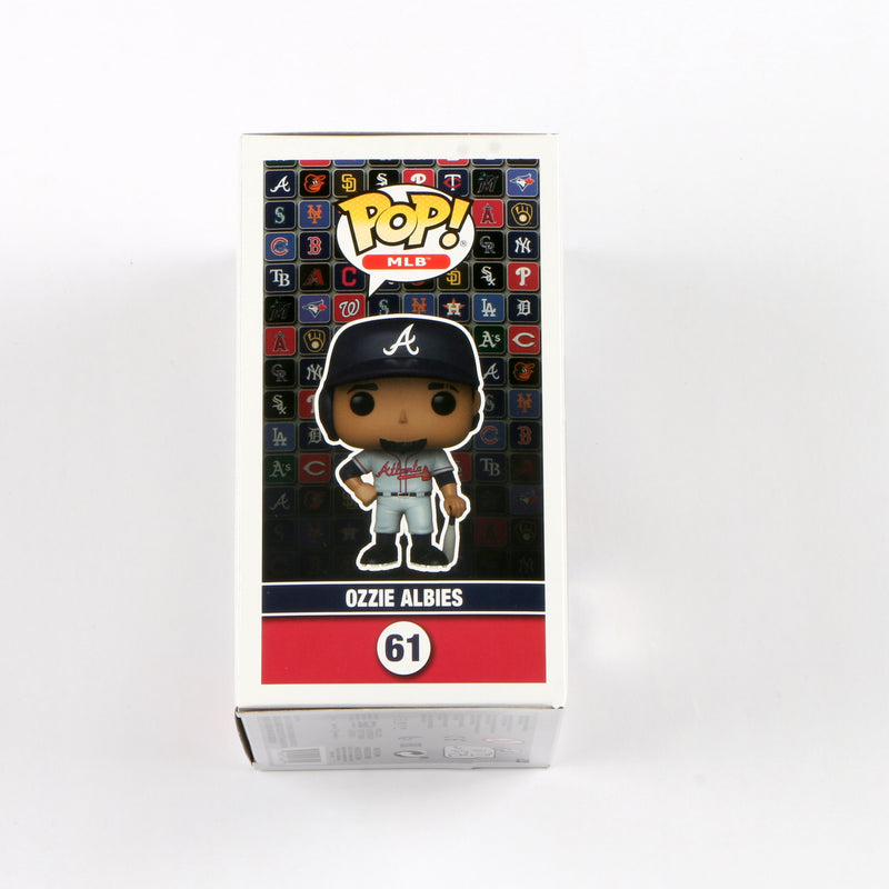 Ozzie Albies Signed Funko Pop 2021 WS Champs Atlanta Braves Beckett