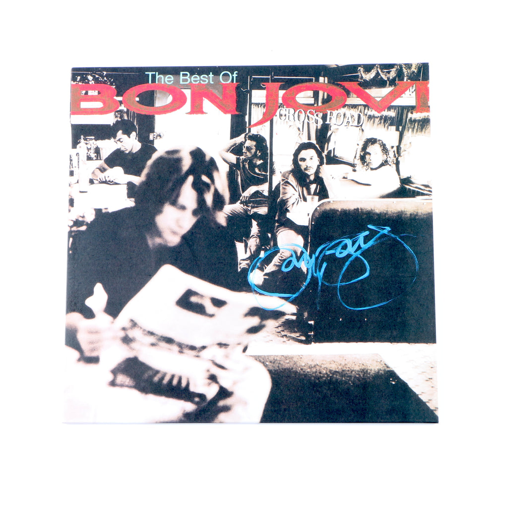 Jon Bon Jovi signed Vinyl The Best Crossroads Bon Jovi Beckett COA