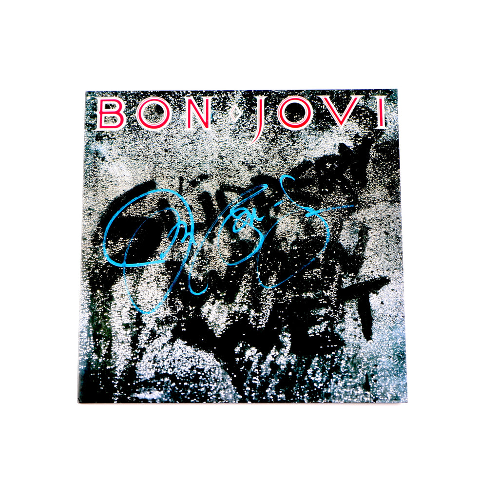Jon Bon Jovi signed Vinyl Slippery When wet Beckett COA