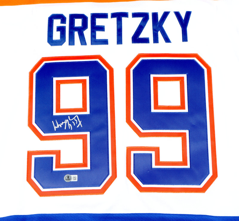 Wayne Gretzky signed Jersey Edmonton Oilers Beckett COA
