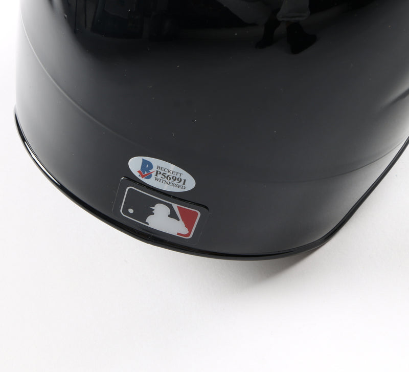 Ozzie Albies Signed Helmet - Atlanta Braves Authentic MLB Helmet "Mix it up" - Beckett COA