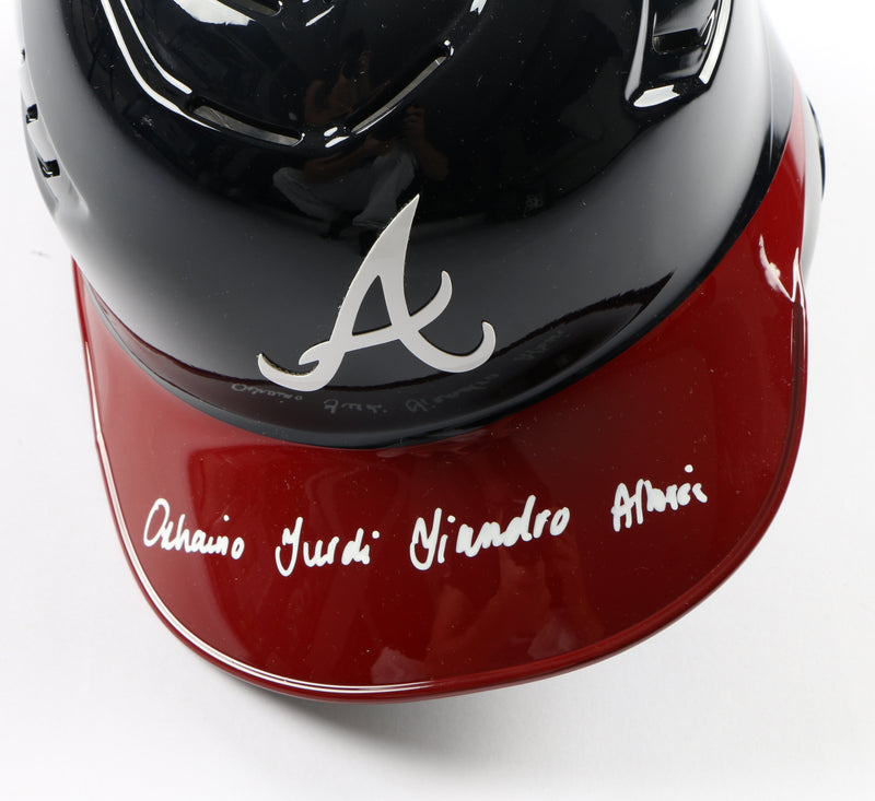 Ozzie Albies Signed Helmet - Atlanta Braves - Beckett COA