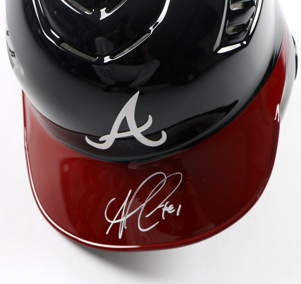 Ozzie Albies Signed Helmet - Atlanta Braves Authentic MLB Helmet - Beckett COA