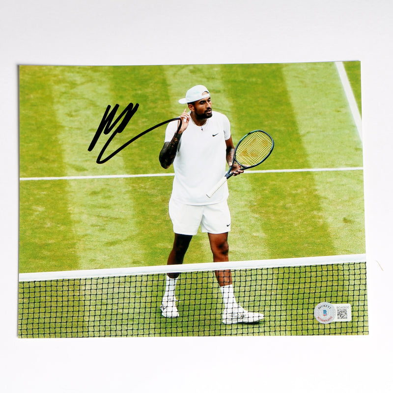 Nick Kyrgios Signed 8x10 Tennis Photo Beckett COA BG40600