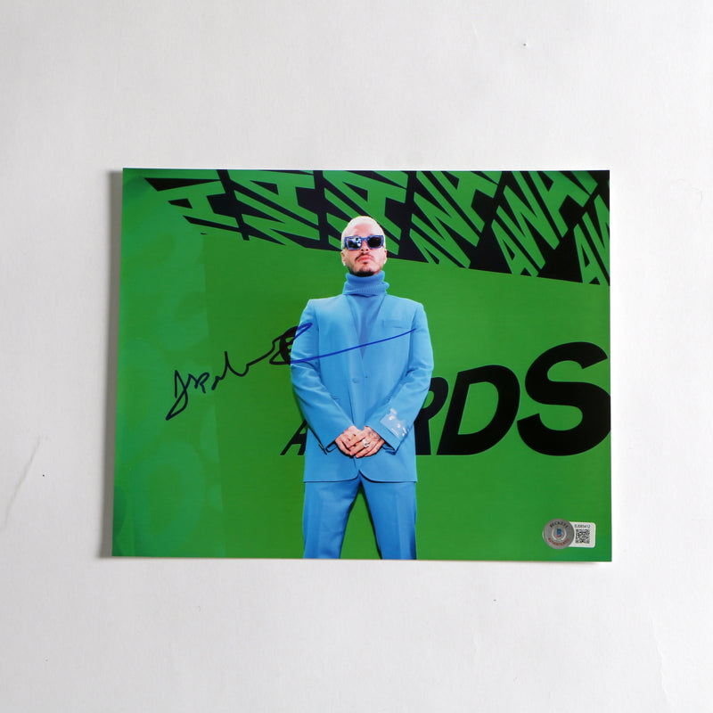 J Balvin Signed Photo 8x10 Beckett COA BJ085412