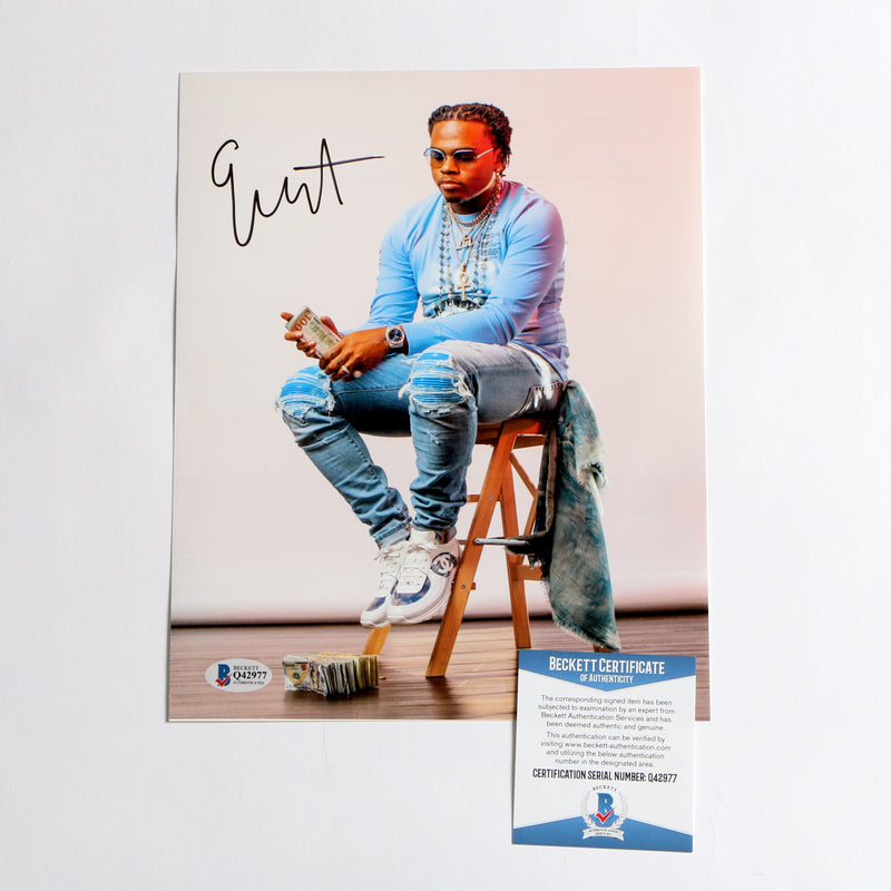 Gunna Signed Photo 8x10 Beckett COA Q42977