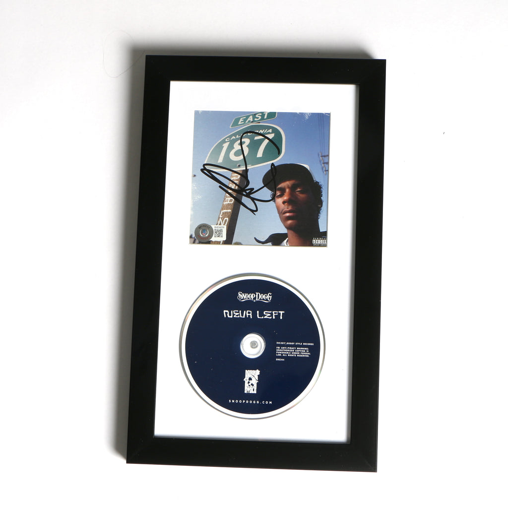 Snoop Dogg Signed CD Neva Left Album Cover Framed Auto Beckett