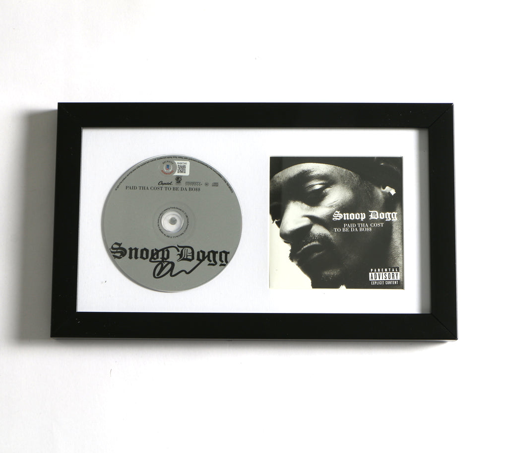 Snoop Dogg Signed CD Paid Da Cost To Be Da Boss Framed Auto Beckett