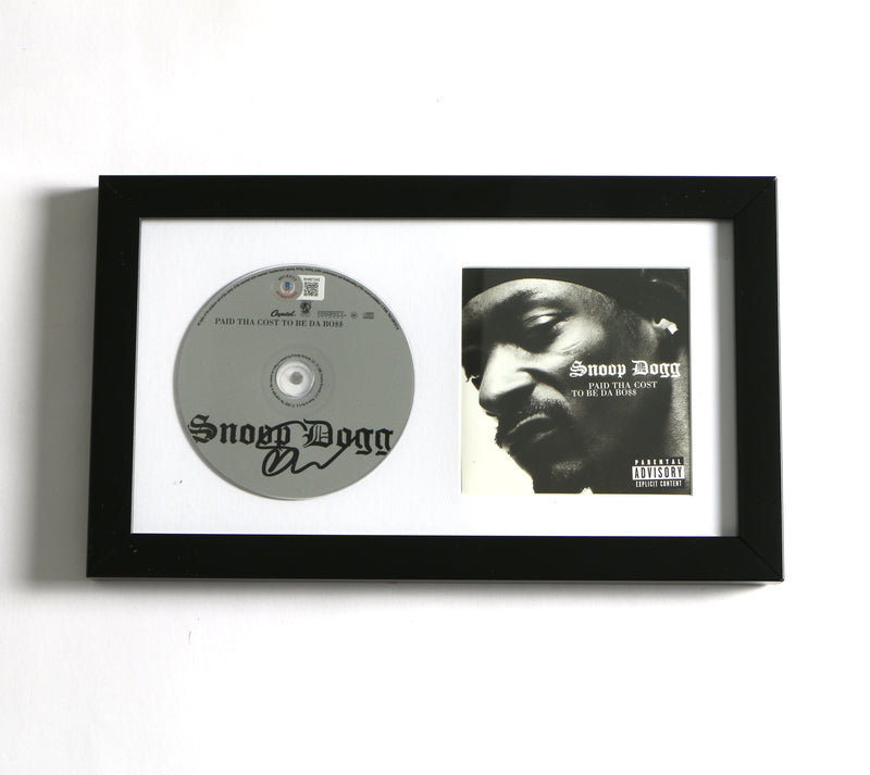 Snoop Dogg Signed CD Paid Da Cost To Be Da Boss Framed Auto Beckett