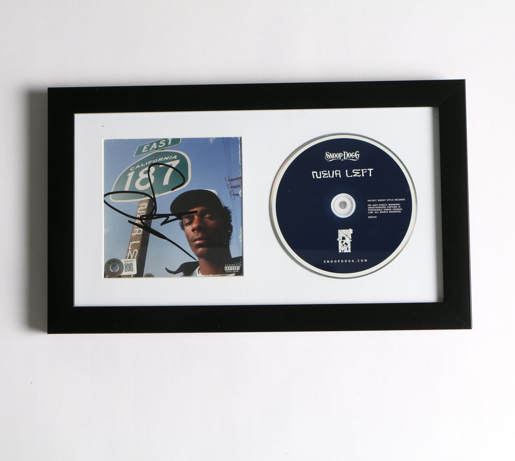 Snoop Dogg Signed CD Neva Left Album Cover Framed Auto Beckett