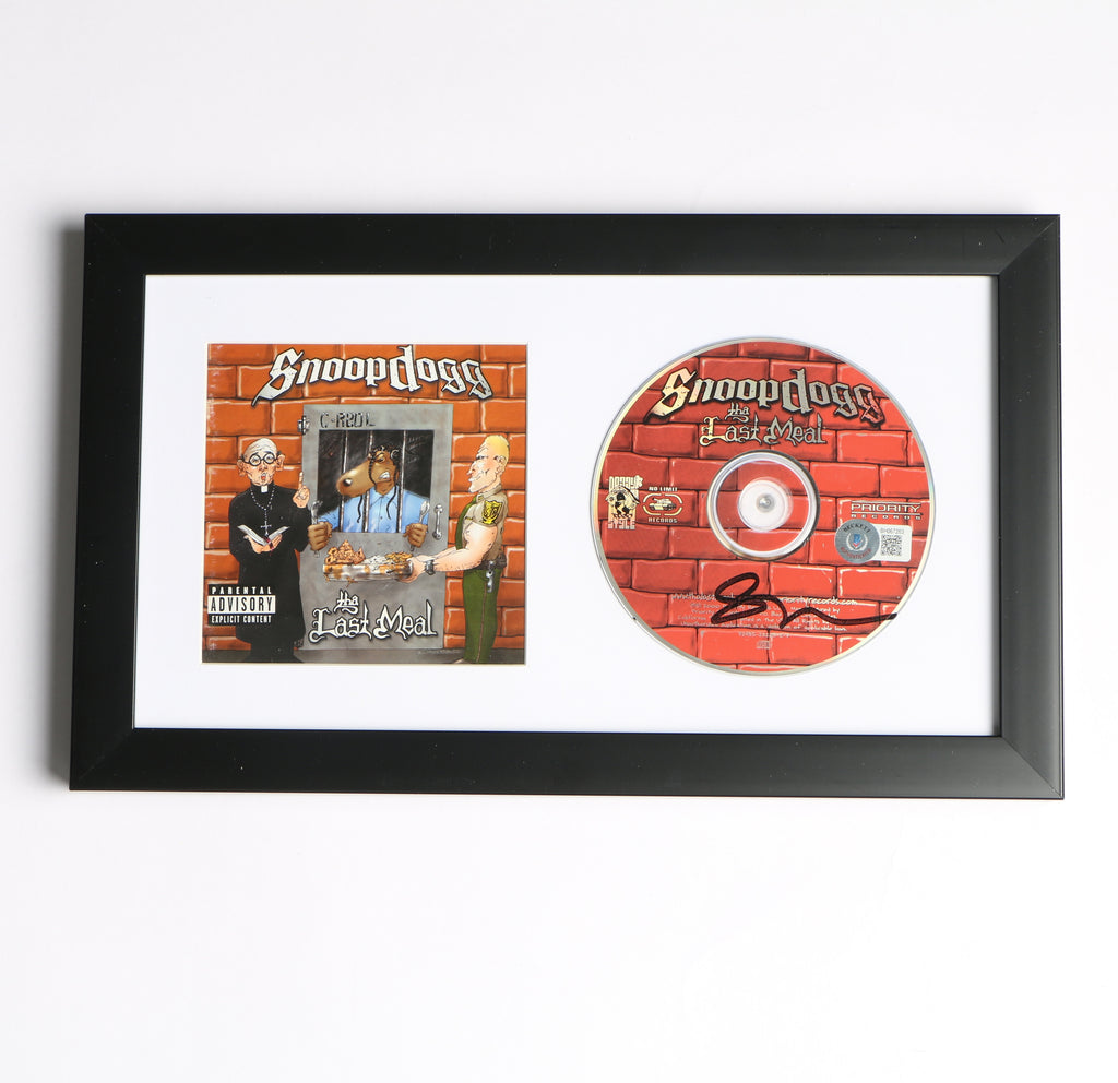 Snoop Dogg Signed CD The Last Meal Album Cover Framed Auto Beckett